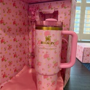 LoveShackFancy Stanley Pink Floral Tumbler